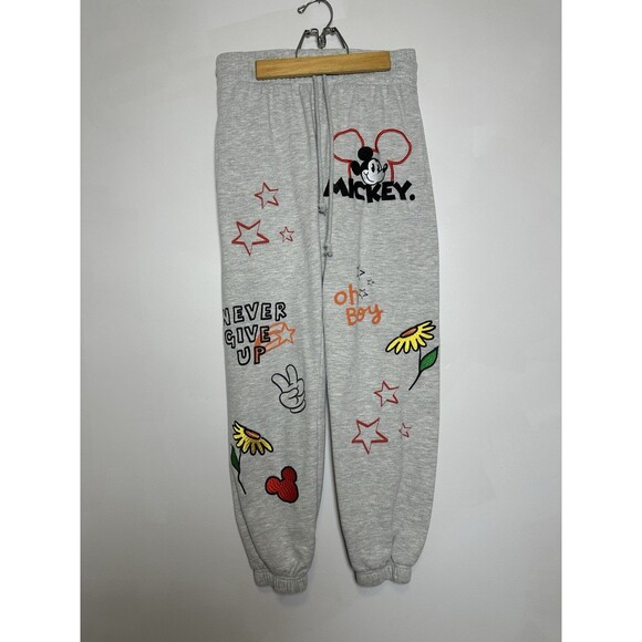 Mickey Mouse Disney Women's Embroidery Joggers Small - Picture 2 of 7